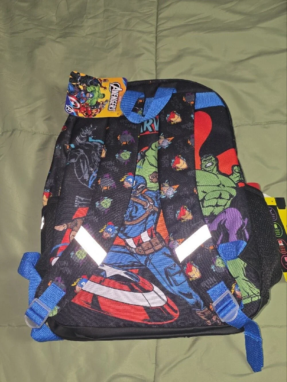 Marvel Black Backpack Set with Lunch kit, Headphones & Water Bottle